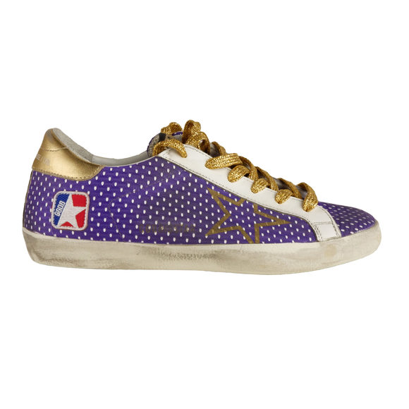 Golden Goose Shoes Golden Goose Purple Leather Sneakers Poshmark